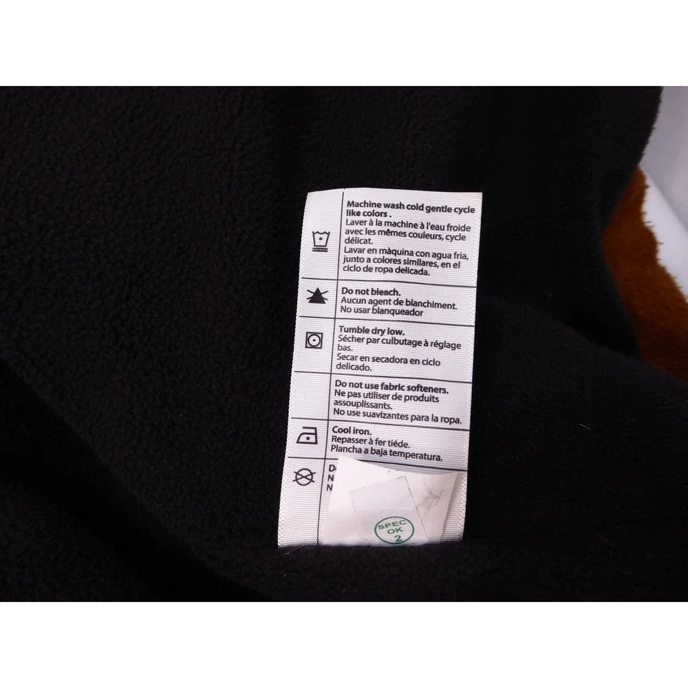 Carhartt Men's 2XL Brown Cotton Fleece Lined Zip Front Jacket 104074 213